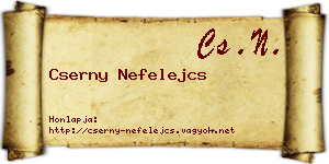 Cserny Nefelejcs névjegykártya